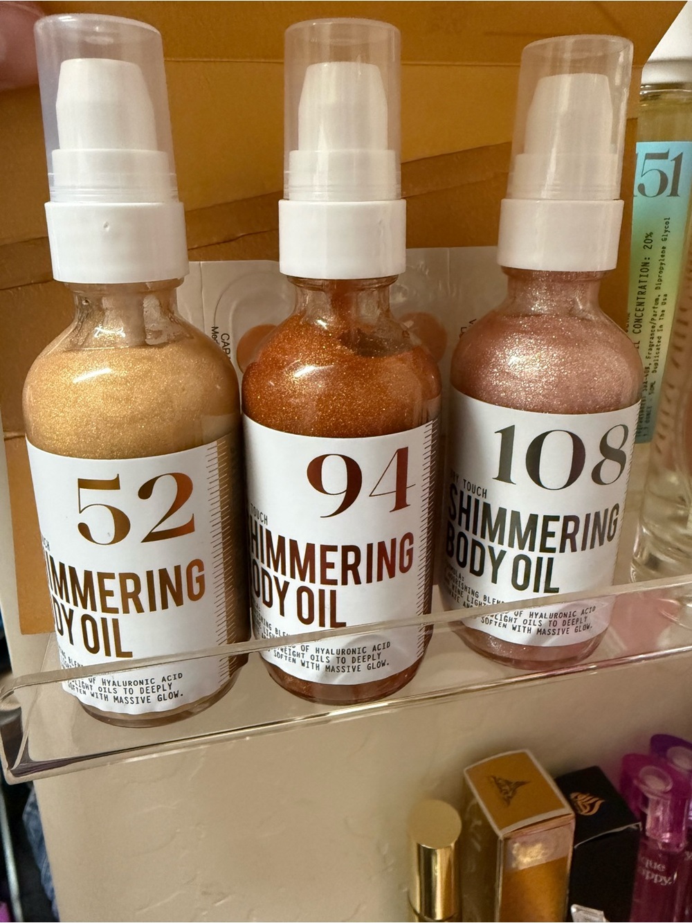 MIIM MIIC Shimmering Body Oil set